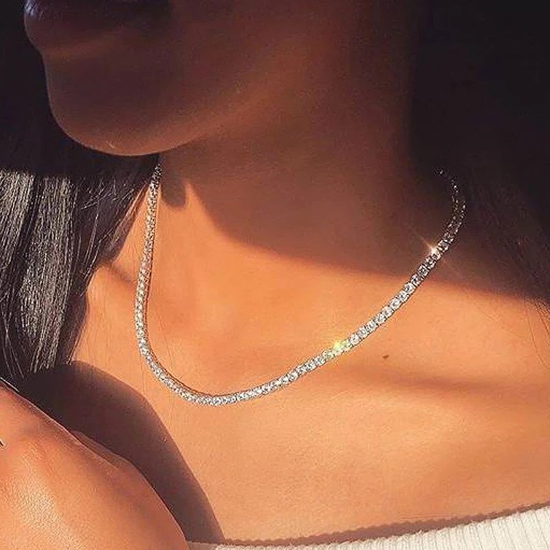 Starlight CZ Tennis Choker Collection