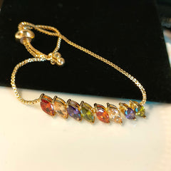 Luxurious Shiny Colorful AAA Cubic Zirconia Bracelets
