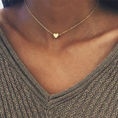 Simple Crystal Geometric Gold Color Pendant Necklace Set for Women Charms Fashion Square Rhinestone Female Vintage Jewelry 2022