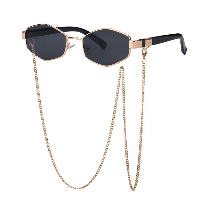 Zora Polygon Chain Sunglasses