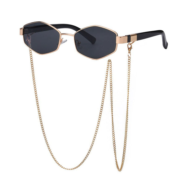 Zora Polygon Chain Sunglasses