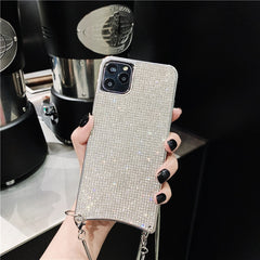 Crossbody Chain Fashion Bling Full Diamond Case for iPhone