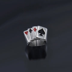 Gothic Geometric Mushroom Ring
