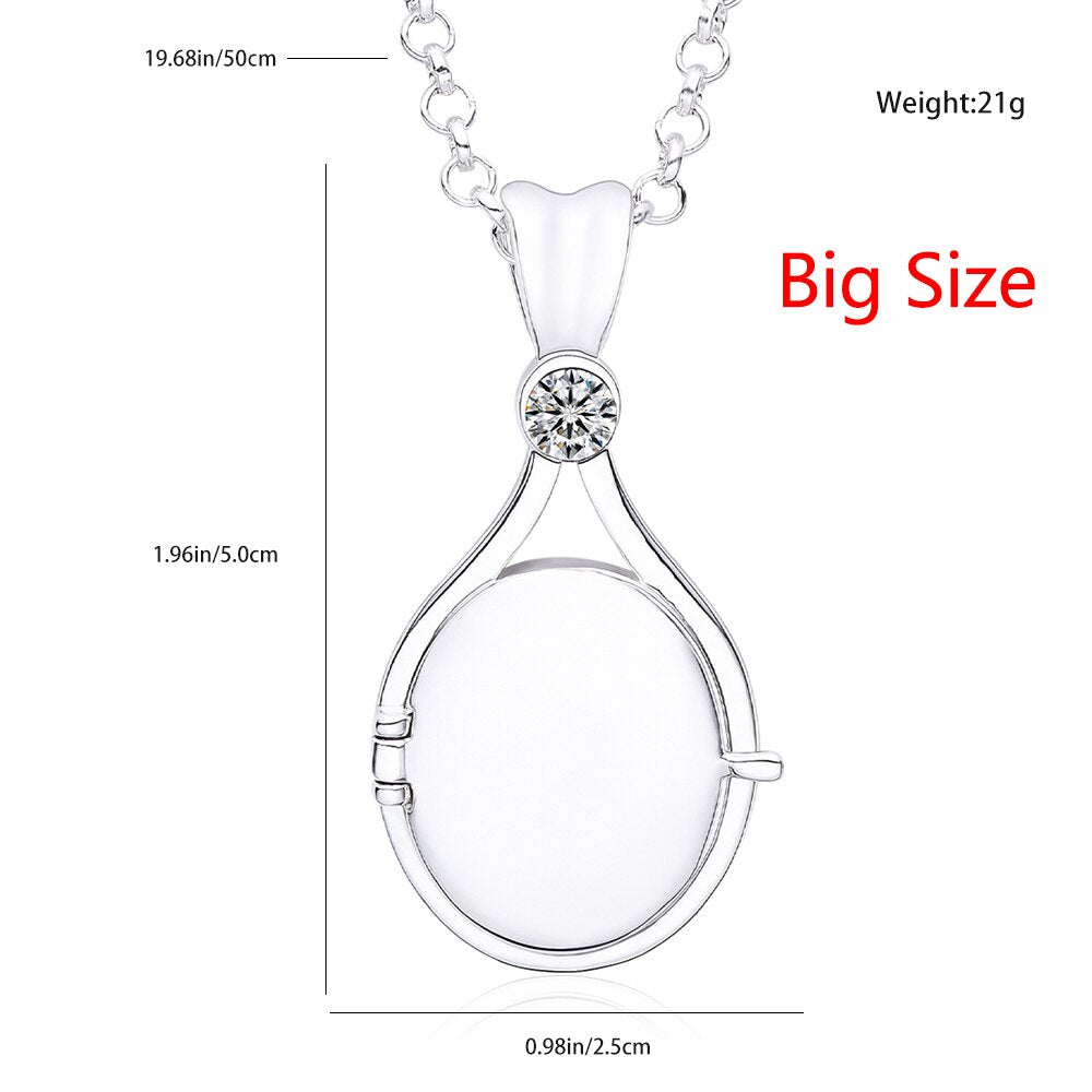 Nerissa Crystal Mermaid Shell Locket Necklace
