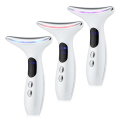 7in1 RF&amp;EMS Face Massager Lifting Beauty LED Face Skin +3 Colors LED Facial Neck Massager Photon Therapy Heating Wrinkle Removal