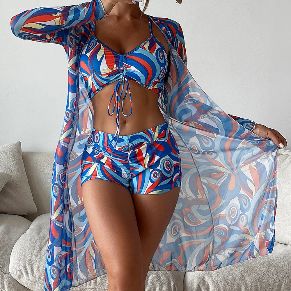 High Waist Bikinis 3 piece