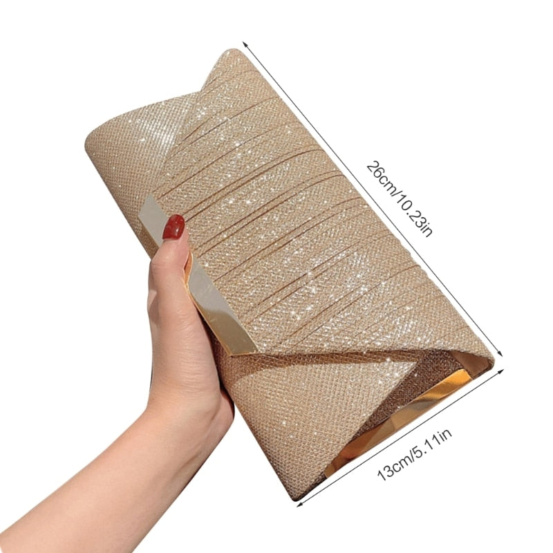 Exquisite Evening Banquet Glitter Purse Handbag Chain Shoulder Bag