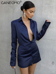 Silky baby Mini Shirt Dress Real Silk Short Dresses