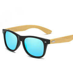 Classic Wood Bamboo Sunglasses with Polarized Lenses