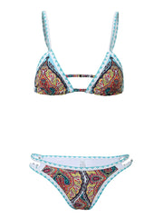 Triangle Bikini Set Print Women's Swimsuit