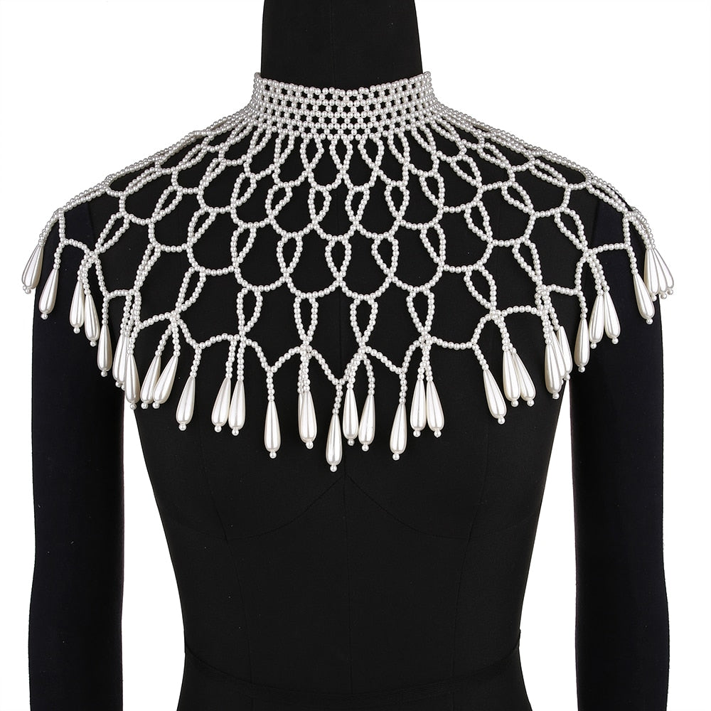Aurette Pearl-Drape Body Chain Collection