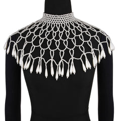 Sexy Women&#39;s Pearl Body Chains Bra Shawl Fashion Adjustable Size Shoulder Necklaces Tops Chain Wedding Dress Pearls Body Jewelry