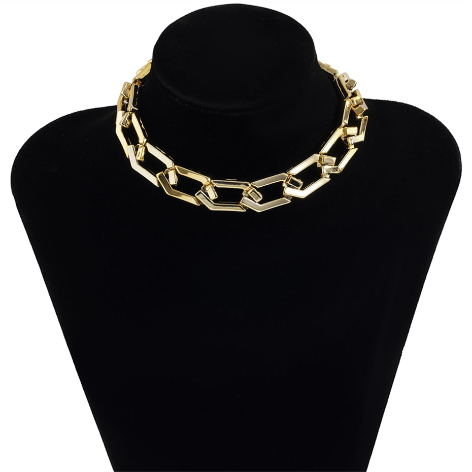 Bold and Chunky: Multi-Layered Gold Choker for Women