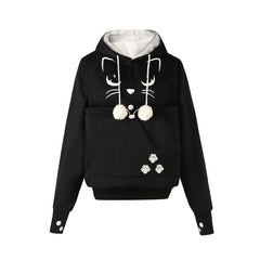 Sweatshirt Cat Lovers Hoodie Kangaroo pocket