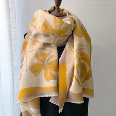 Thick Cashmere Scarf for Women Print Pashmina Shawl and Wrap