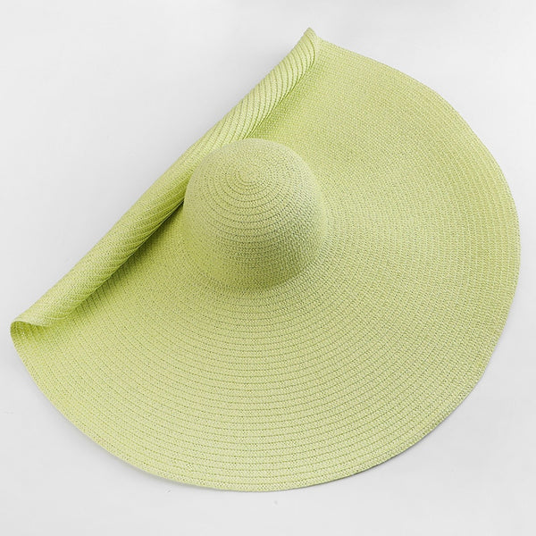 Solene Oversized Wide-Brim Straw Sun Hat
