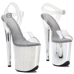 PVC Uppre New  color high heel sandals model show shoes and pole dancing shoes