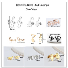 3prs Set Earrings Music Guitar Microphone Drop Dangle Earrings For Women DJ Music Lover Gifts Jewelry Pendientes Cерьги