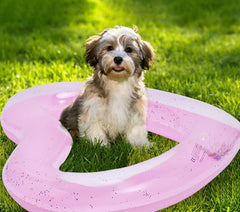 Inflatable Swim Rings Heart Shaped Swimming Pool Float Loungers