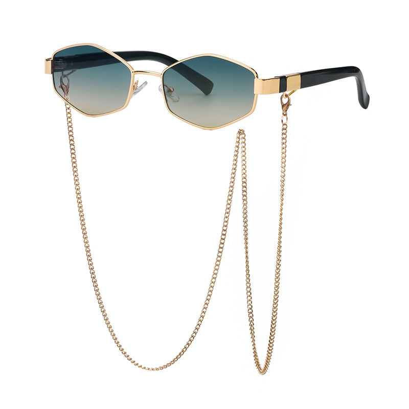 Zora Polygon Chain Sunglasses
