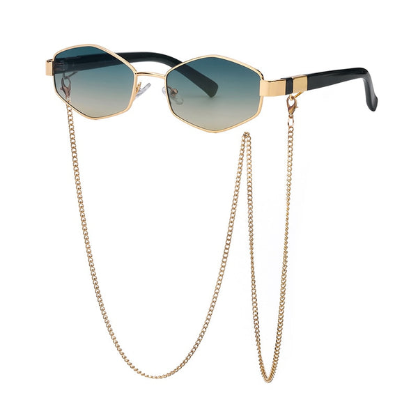 Zora Polygon Chain Sunglasses