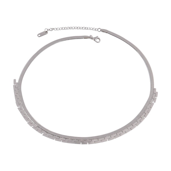 Solene Geometric Pendant Choker Collection
