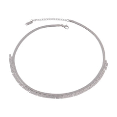 Round Geometric Pendant Necklace Choker