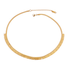 Round Geometric Pendant Necklace Choker