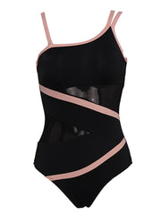 Mesh Patchwork Swimwear