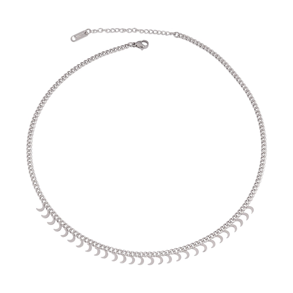 Solene Geometric Pendant Choker Collection