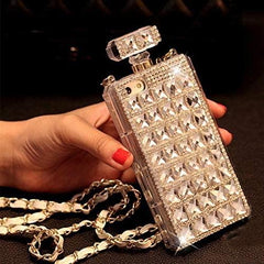 Rhinestone Crystal Perfume Bottle Phone Case for Apple