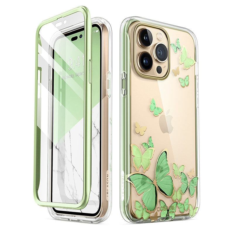 Marbella Glitter Marble Protective iPhone Case