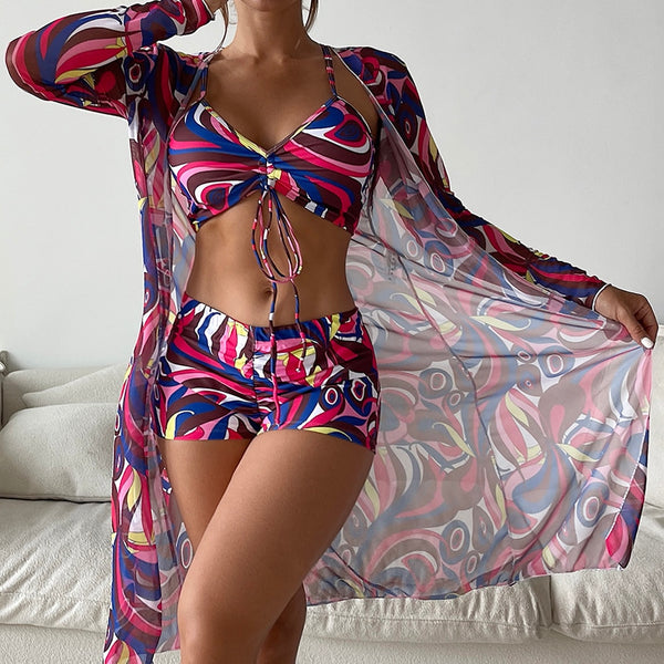 High Waist Bikinis 3 piece