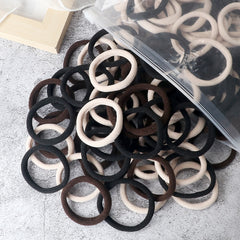 50PCS/Set Basic Hair Bands Simple Solid Colors Elastic Headband Hair Ties