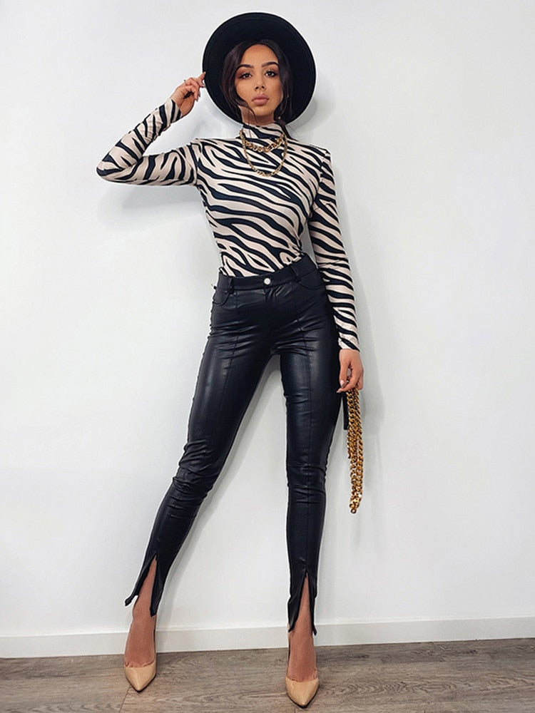 Sexy Slim Selena Faux Leather Pants