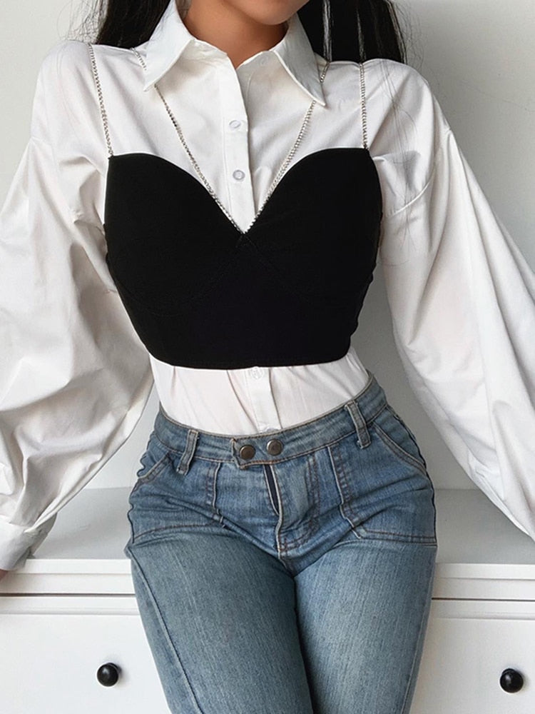 InstaHot Sexy Spaghetti Strap Cami Slim Cropped Top Women Summer Casual Backless Skinny Black Streetwear Sleeveless Camisole