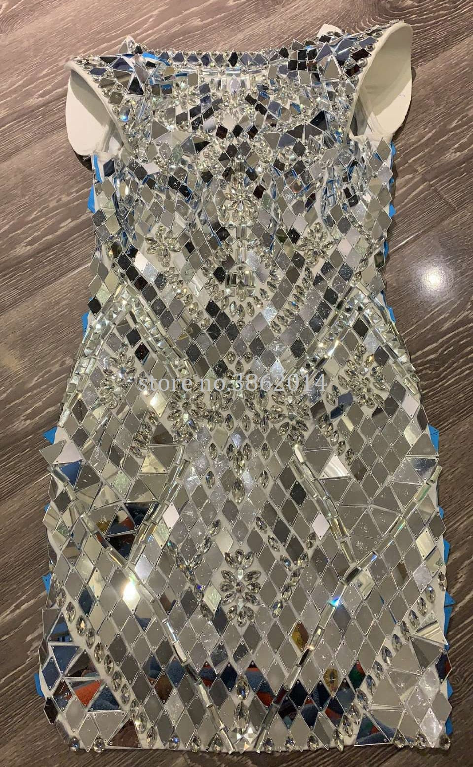 Cecelia Starlight Mirror Luxe Mini Dress