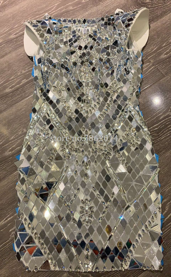 Cecelia Starlight Mirror Luxe Mini Dress