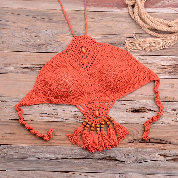 Halter crochet Knitting Bikini TOP or Bottom