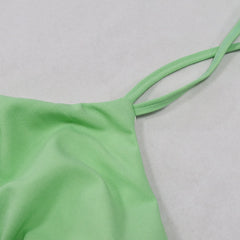 Green Mini Skirts Set