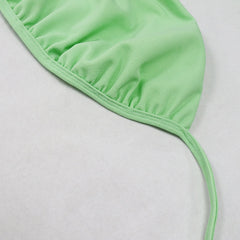 Green Mini Skirts Set