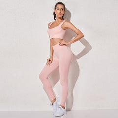 High Waist Sports Bra+ Legging Gym Clothing