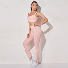 High Waist Sports Bra+ Legging Gym Clothing
