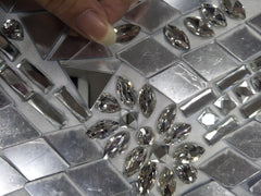 Shining Silver Mirrors Crystals Dress