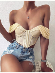 Corset Tops Women Sexy Off Shoulder