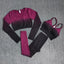 Ombre Women Yoga Set Workout Long Sleeve Crop Top Sports Bra Seamless