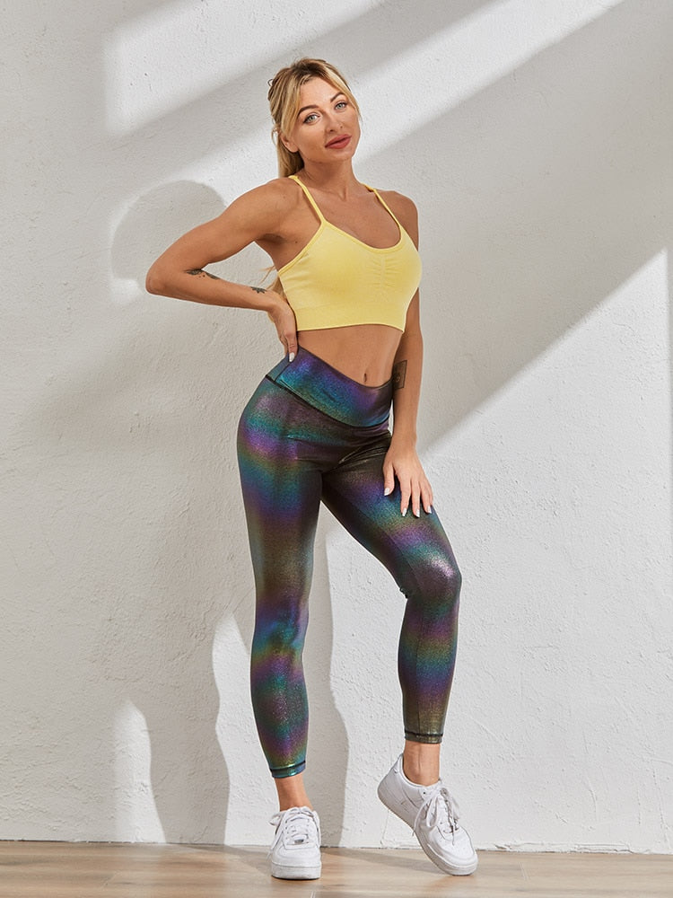 Bright Pearly Surface leggings