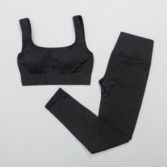 High Waist Sports Bra+ Legging Gym Clothing