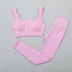 High Waist Sports Bra+ Legging Gym Clothing