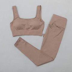 High Waist Sports Bra+ Legging Gym Clothing